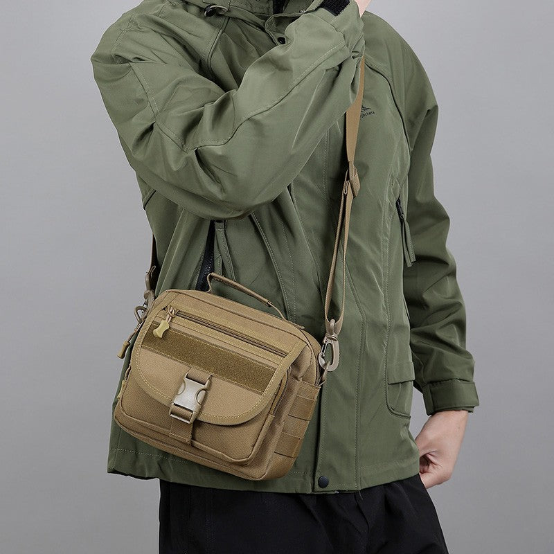 Tactical Messenger Pouch Men's Vintage Camouflage Army Crossbody Bag Nylon Single Shoulder Bag Chest Pack Sling Hunting Bag