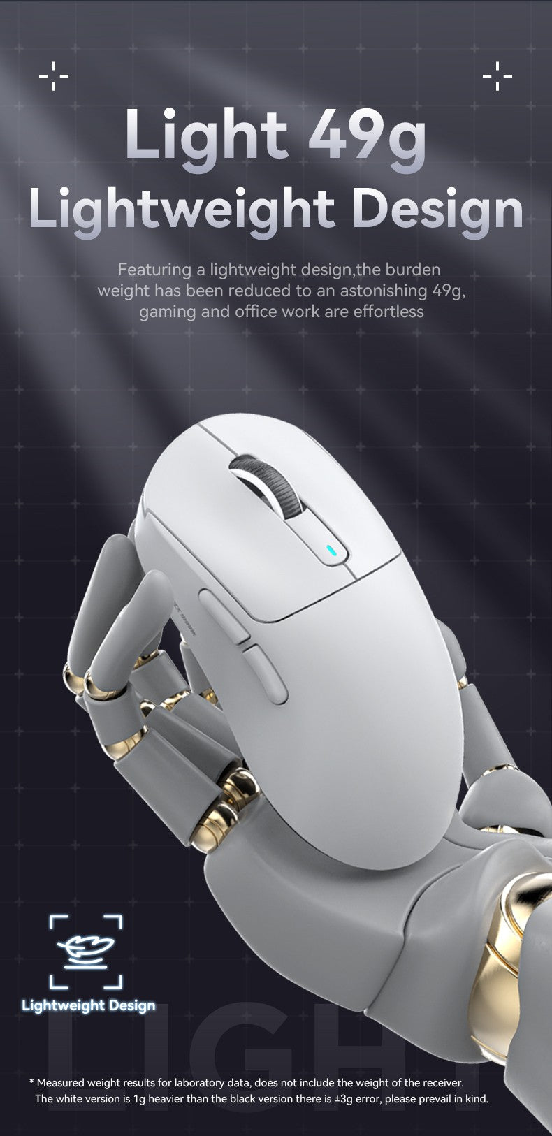 Mouse gamer sem fio 3-mode macro Attack Shark X3orX3Pro PixArt 1K/4K leve, 26K DPI PAW3395, adequado para laptop/Win/Mac