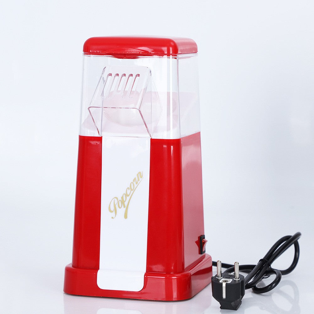 220V/110V Automatic Popcorn Maker Machine US / EU Plug for Home Powerful Fat Free Quick Preparation Household Kitchen Appliances