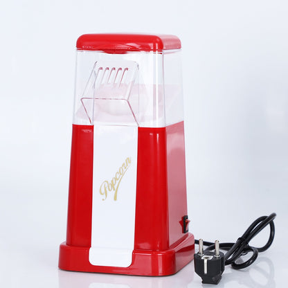 220V/110V Automatic Popcorn Maker Machine US / EU Plug for Home Powerful Fat Free Quick Preparation Household Kitchen Appliances