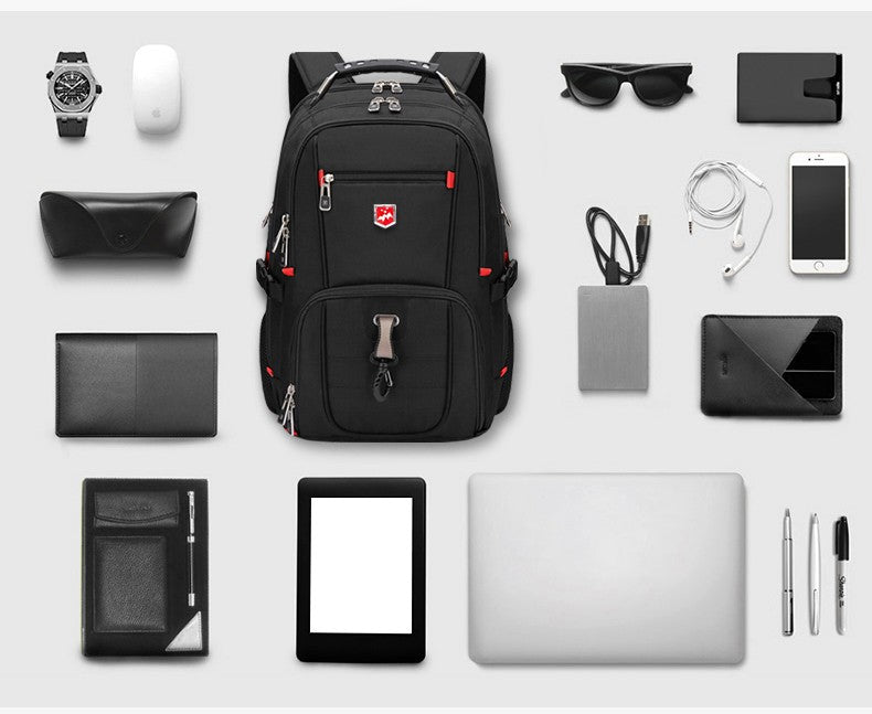 Waterproof 20 Inch Laptop Backpacks USB Charging School Bag Anti-theft Men Backpack Travel Backpack Male Mochila High Capacity