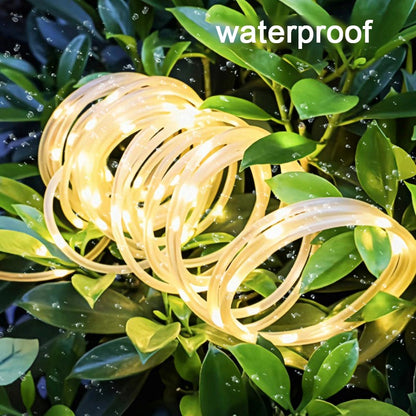 Outdoor Solar Rope Light Waterproof Garden Christmas Decoration 32m/22m/12m/7m Xmas Garland Tube String Light Fairy Strip