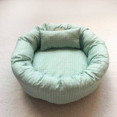 Cama para Pets para Todas as Estações - Tapete para Gatos e Almofada para Cães de Verão com Acolchoamento de Algodão | Móvel Versátil para o Conforto e Descanso Interno do seu Pet