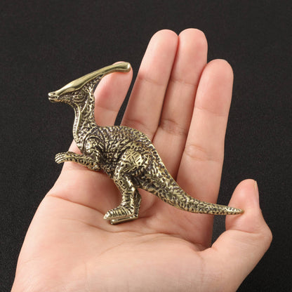 Dinossauro Alossauro Estegossauro Pterossauro Dimetrodon Diplodoco Estátua Decoração de Mesa de Escritório Jurássico Estatueta de Cobre 12 Estilos