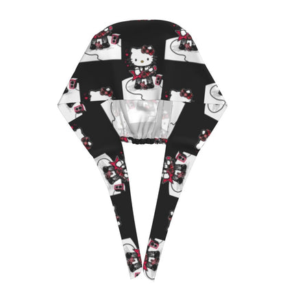 Custom Hello Kitty Medical Staff Scrubs Hat Women Men Cartoon Chara For Chef Hat Scrub Caps