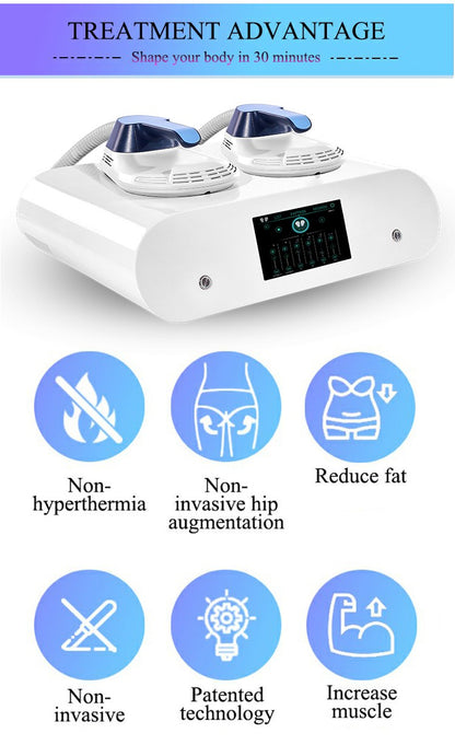 11.11 Portable 2 Handle Mini EMS 6500W Electric Muscle Stimulator 200HZ Fitness Machine Weight Loss Home Using Muscle Building