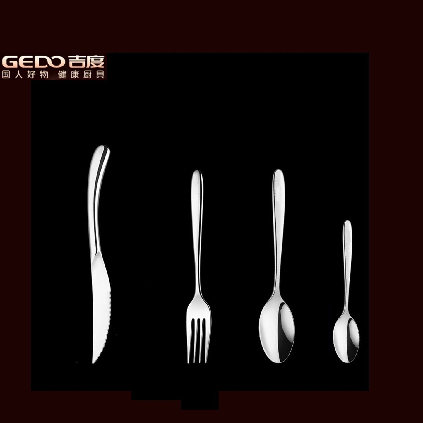 Conjunto de Talheres de Luxo em Aço Inoxidável 316 com Certificação LFGB, Estilo Clássico, Garfo Faca Colher, Ultra Grosso para Banquete e Jantar