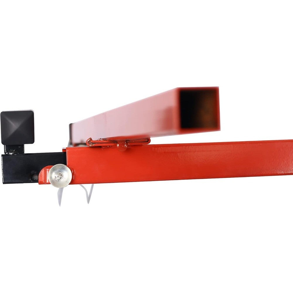YC113 Drywall Lift Panel Hoist, 11 Ft (Max Height) Sheetrock Jack Lifter for Ceiling, Rolling Caster Wheels, 11', Red