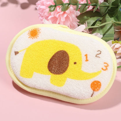 1PC Elephant Pattern Bath Sponge Comfortable Soft Towel Infant Children Rub Baby Rubbing Body Wash Sponge Bathroom Accessories