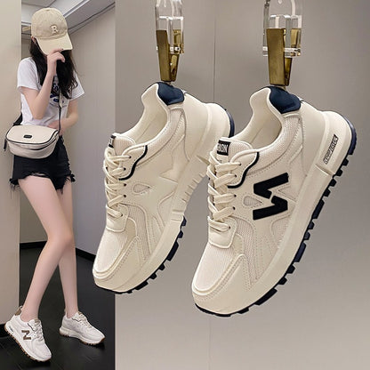 Sports Shoes for Women 2025 Spring New Super Hot Versatile Anti slip Casual Women's Shoes Soft Sole Running Little White Shoes