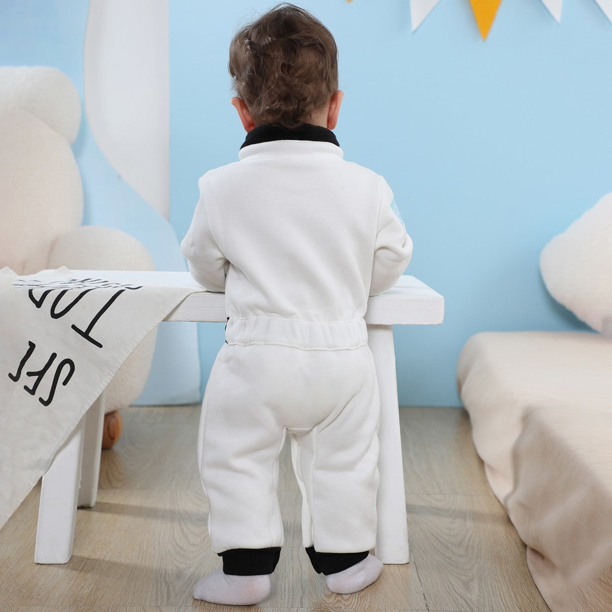 Toddler Astronaut Costume Baby Boys Space Suit Rompers Infant Halloween Birthday Party Cosplay Fancy Dress Jumpsuit