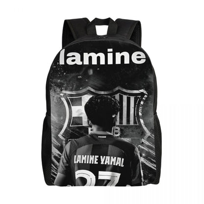 Lamine Y-Yamal Mochila Infantil para Meninos Meninas, Mochilas Esportivas de Futebol, Mochila Escolar Kawaii para Creche