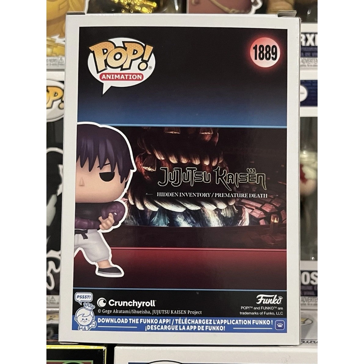 Funko Jujutsu Kaisen Anime Figure Pop Fushiguro Toji #1889 (Chase) Boneco de Vinil Colecionável Edição Limitada Modelo de Brinquedo de Presente
