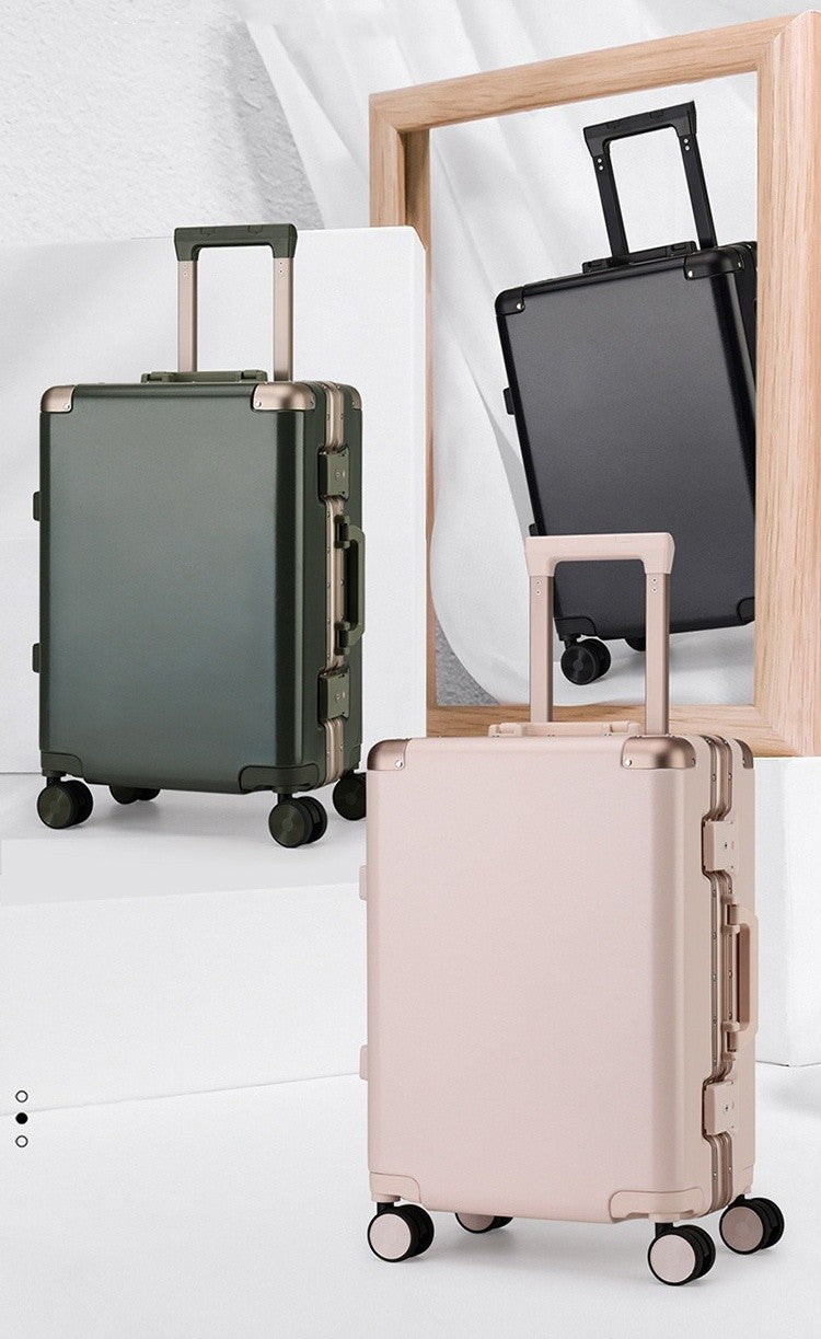 20"/22"/24"/26"/28" Suitcase Fashoin Rolling Luggage Travel Aluminum Frame Case with Wheel Alloy Trolley Bag 20'' Carry-On Cabin