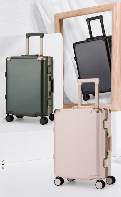 20"/22"/24"/26"/28" Suitcase Fashoin Rolling Luggage Travel Aluminum Frame Case with Wheel Alloy Trolley Bag 20'' Carry-On Cabin