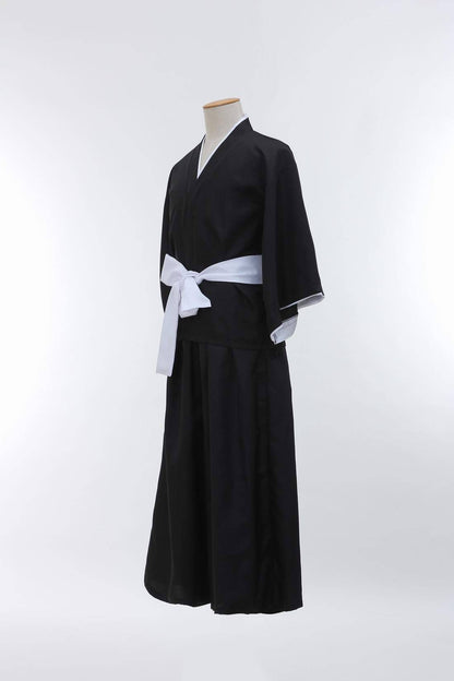 Anime BLEACH Cos Costume Kuchiki Rukia Shinigami Cosplay Costume Wig Set Halloween for Woman Men Clothes