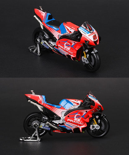 Maisto 1:18 NOVA Ducati Lenovo Team 2023 #1 Bagnaia Campeão Moto GP Corrida motocicleta de liga fundida Modelo de coleção de presente de brinquedo