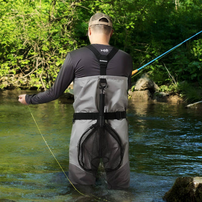 BASSDASH Fishing Wader Leve com Meia de Neoprene FW08 Waders Respiráveis para Homens Pesca com Mosca Impermeável no Peito