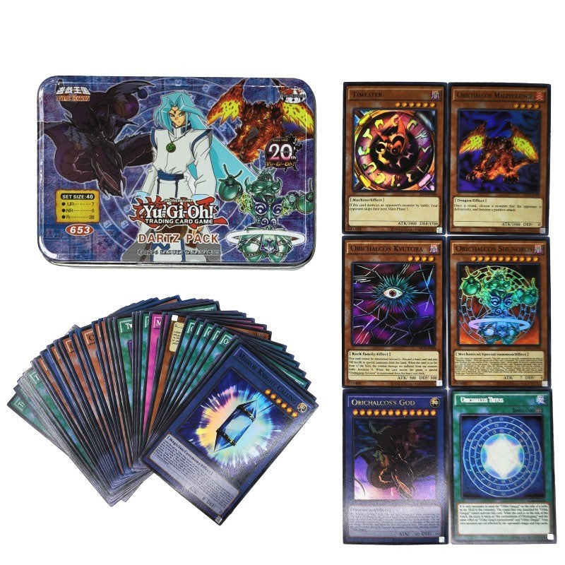 Yu Gi Oh Cards PACK DE DEUS EGÍPCIO Deck de Cartas Inglês TCG Holográfico Dourado Dragão Branco Jogo de Duelo Coleção de Cartas com Caixa de Lata