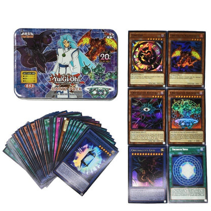 Yu Gi Oh Cards PACK DE DEUS EGÍPCIO Deck de Cartas Inglês TCG Holográfico Dourado Dragão Branco Jogo de Duelo Coleção de Cartas com Caixa de Lata