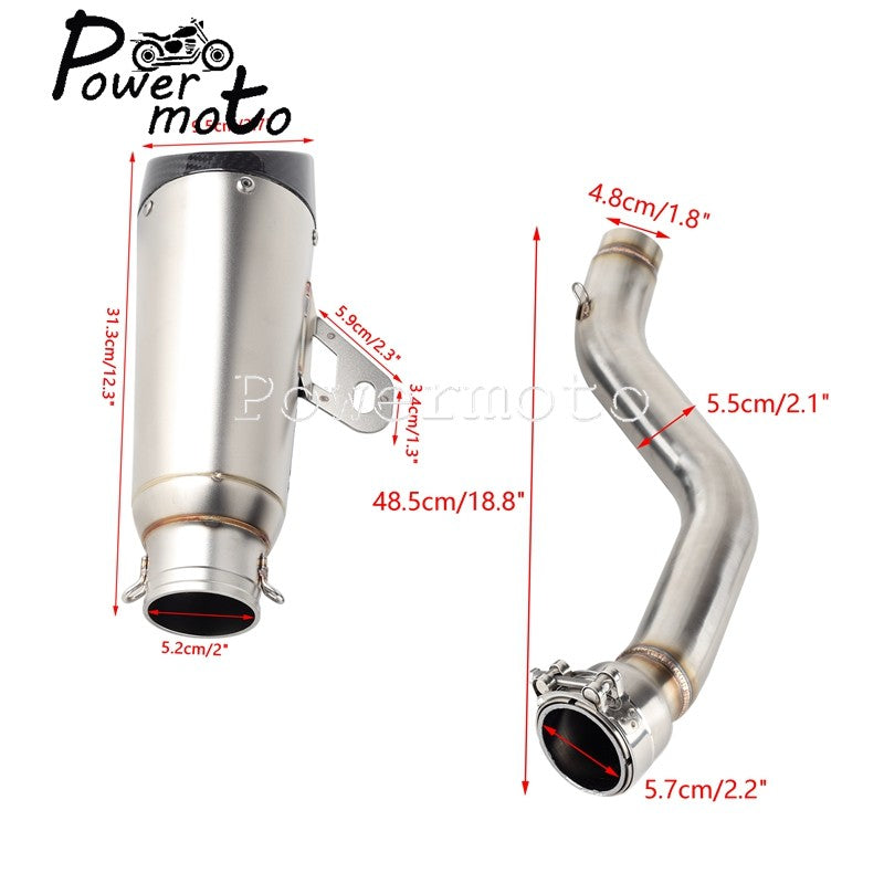 Motorcycle Complate Slip On Muffler Exhaust Pipes For Harley Pan America 1250 RA1250S RA1250 Motorcycles Exhaust Mufflers 21-24