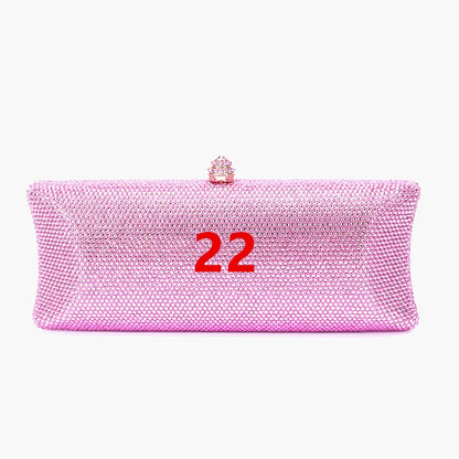 Women Brown/Black/Orange/Red/Purple Rhinestone Clutch Evening Bags Metal Minaudiere Handbag Bridal Purse Wedding Party Clutches