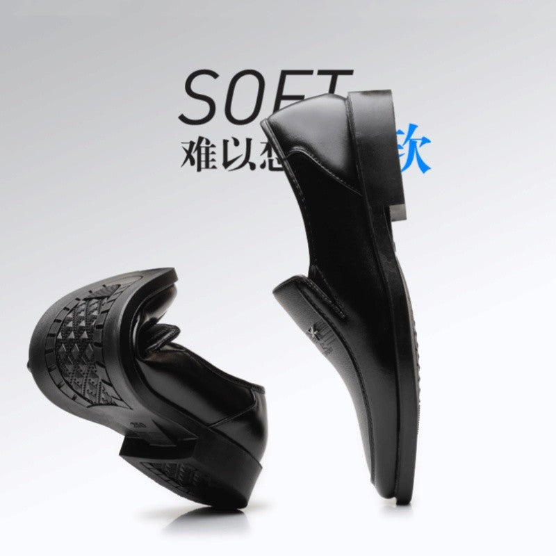 Leather Shoes Men's Business Shoes Luxury Brand Loafers Dress Moccasins Breathable Slip on Black Driving Shoes Male Formal Shoes