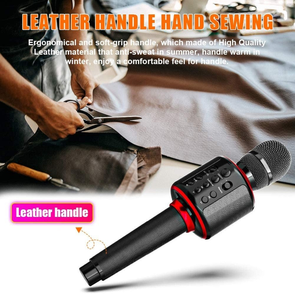 Microfone de Karaokê Sem Fio Bluetooth Portátil para Canto com Dueto/Gravação/Reprodução/Reverb Presente para Adulto/Criança para KTV em Casa