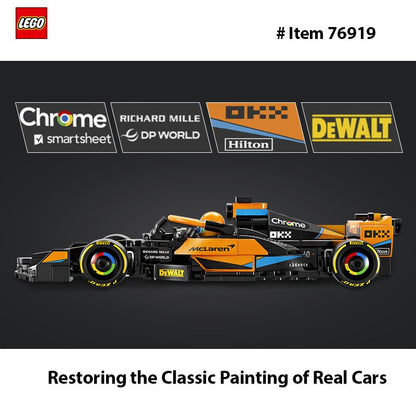 LEGO 76919 Speed Champions 2023 McLaren Formula 1 Race Car Toy for Play and Display, Buildable McLaren Toy Set for Kids