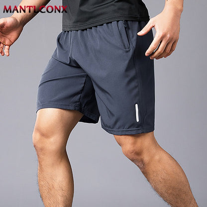New Fashion Sports Shorts Men Elastic Waist Shorts Male Breathable Quick Dry Comfortable Men's Short Pants Men Bottom Black XXXL