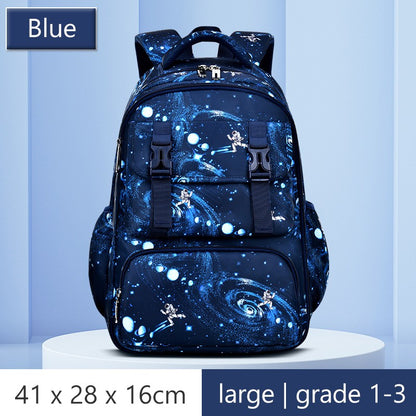 Mochila Ergonômica de Suporte Confortável para Coluna, para Livros Infantis do Ensino Fundamental e Médio Meninos Leve