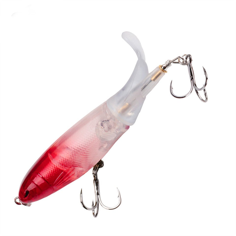Iscas de Pesca Popper Propeller Topwater 13g Isca Artificial Hard Crankbait Wobblers Cauda Rotativa Acessórios de Pesca