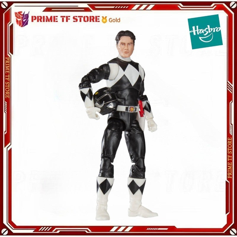 ?Promoções Quentes?Hasbro Original Power Rangers Lightning Collection Mighty Morphin Power Rangers Boneco Ranger Preto Figura de Anime Presente