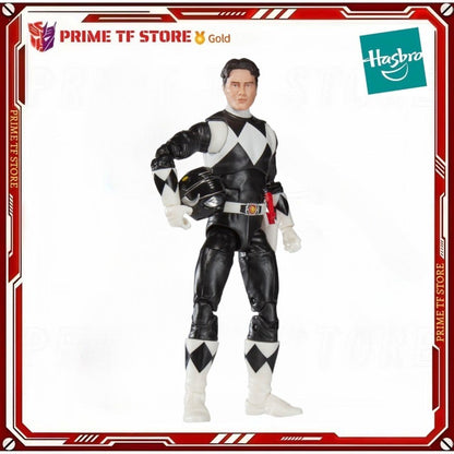 ?Promoções Quentes?Hasbro Original Power Rangers Lightning Collection Mighty Morphin Power Rangers Boneco Ranger Preto Figura de Anime Presente