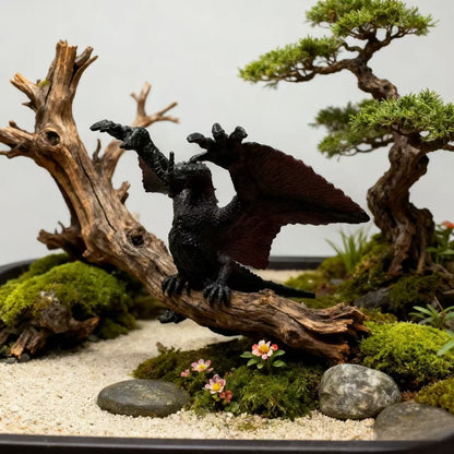 Figuras de ação de dinossauros jurássicos simulados. Parque de dinossauros. Pterodáctilo, Anquilossauro, Diplodoco. Decorações de modelos. Brinquedos. Criança
