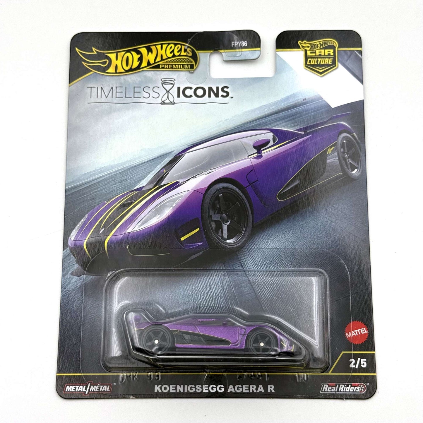 Hot Wheels FPY86 9C1N Timeless Icons Lexus LFA/Nissan Skyline/Porsche/Koenigsegg/Ferrari F50 Carro Miniatura de Metal Fundido 1/64