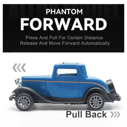 1:43 Alloy Vintage Diecast Car Ford A 1931 Model Car Classic Pull Back Car Model Miniature Vehicle Replica Gift For Kids Adults