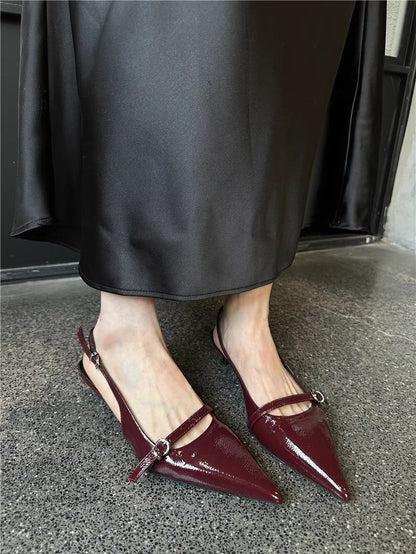 High Heels Women's Empty Single Shoes 2025 New Spring and Summer Bag Head Stiletto Sandals