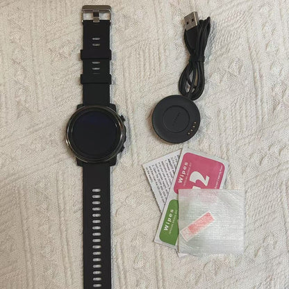 Smartwatch Amazfit Stratos 3 para homens com GPS, Bluetooth e 5ATM à prova d'água – Mostruário com caixa