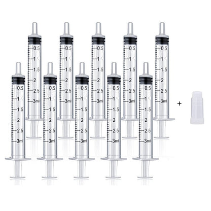 1/5/10/20 seringas de plástico para hidroponia, medição de perfume, enxágue, amostrador descartável, injetor, seringa de medição e injeção