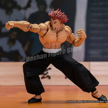 ST Baki Hanma Filho de Ogro Boneco de Ação Hanma Yuujiro Estatueta Ko Luta PVC Coleção Anime Yujiro Figuras Modelo Brinquedos Presentes