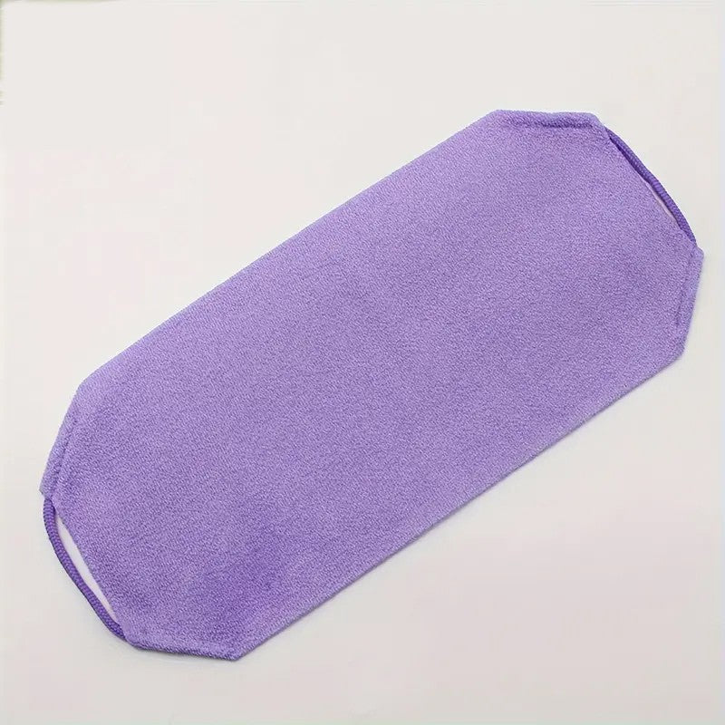 1/2pcs Sheet Exfoliating Bath Towel Bath Stretchable Back Full Body Scrub Towel Super Absorbent Scrub Towel Bathroom Supplies