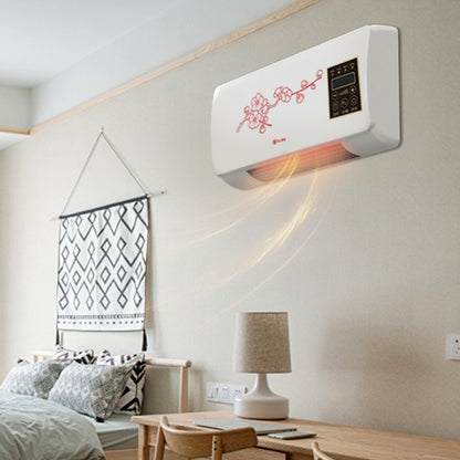 Aquecedor de Parede Máquina de Aquecimento Impermeável com Ajuste de Tempo Pequeno Aparelho de Ar Condicionado Plugue CN 220V