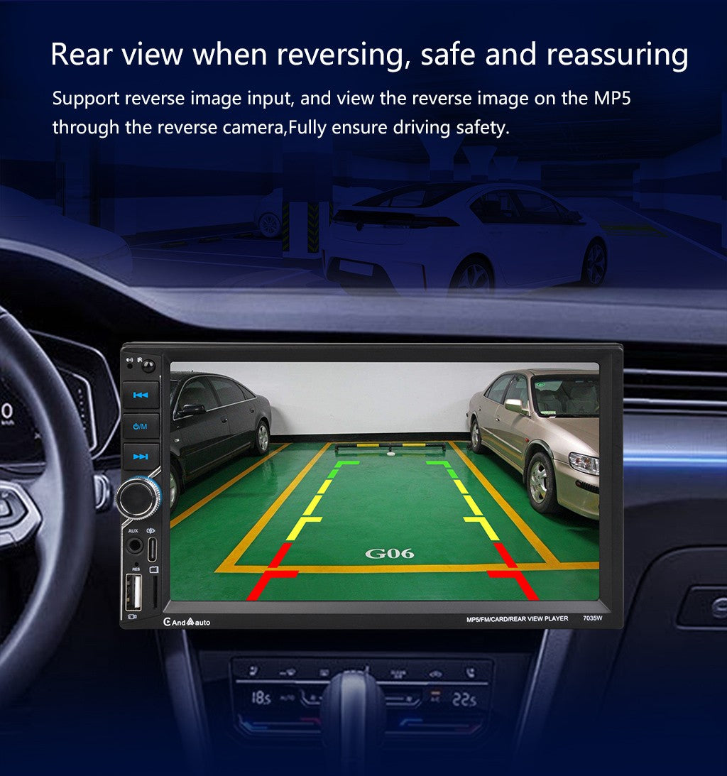 ESSGOO Rádio Automotivo 7 Polegadas 2 Din Carplay Android Auto Universal Multimídia Automotiva Autorrádio DSP Tela Sensível ao Toque HD FM Bluetooth