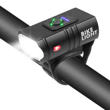 T6 LED Bicycle Light 10W 800LM USB Rechargeable Power Display MTB Mountain Road Bike Front Lamp Flashlight Cycling Equipment