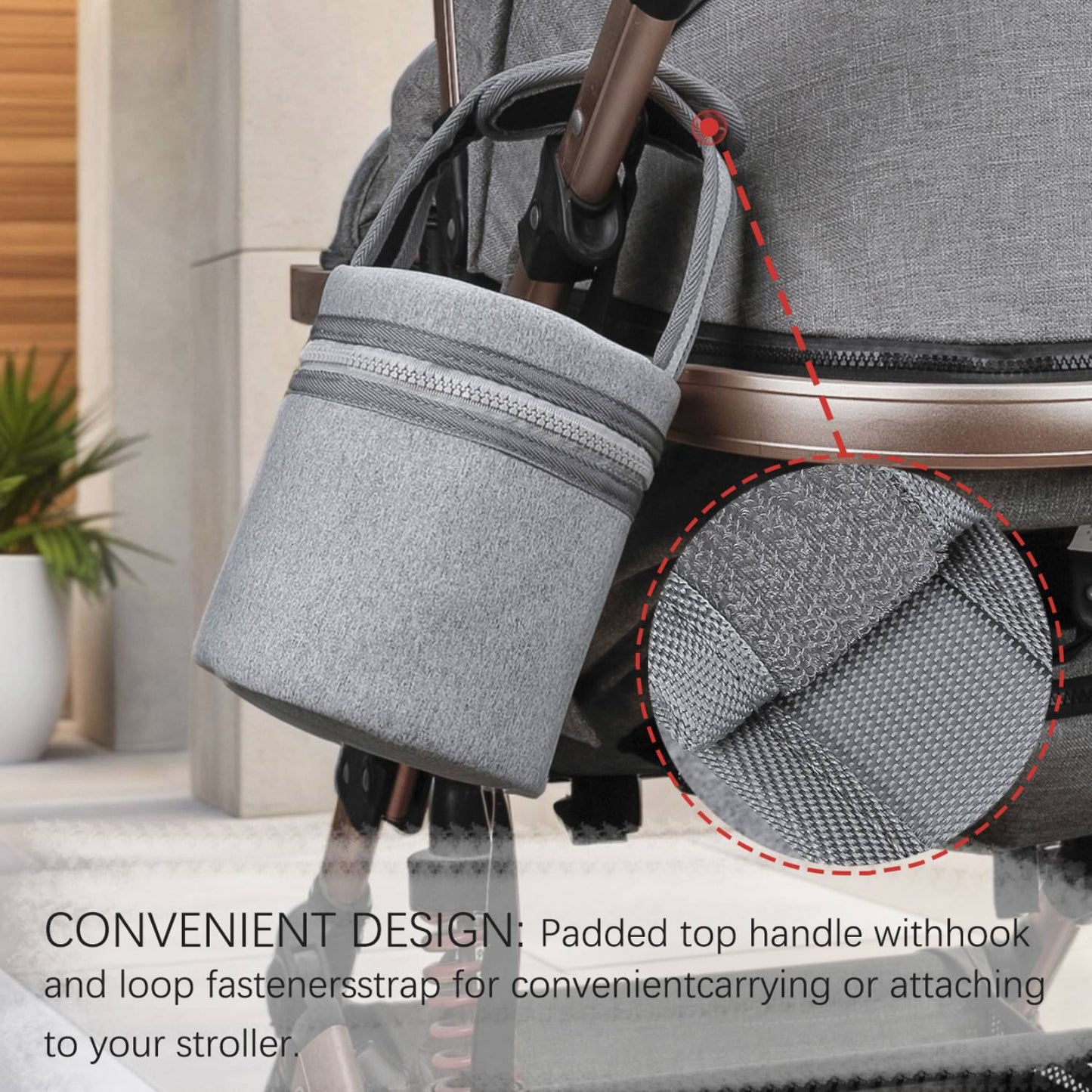 Waterproof bottle bag for baby and mother travel; milk bottle storage bag; mommy bag.