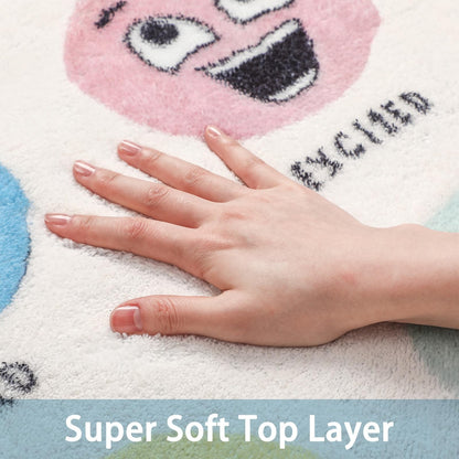 VIKAMA Calming Down Corner Items Classroom Rug Feelings Chart Emotion Reading Corner Soft Mental Health Area Rug School Decor