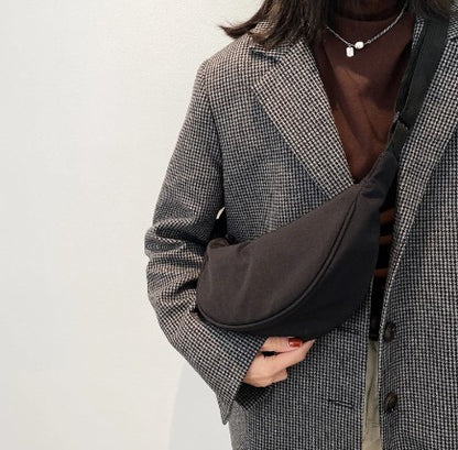 Upgraded Version Simple Design Women's Messenger Bag Nylon Hobos Small Shoulder Bags Vintage Female Girls Purse Cloth Handbags