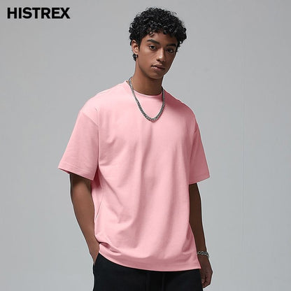 100 Heavy Weight Cotton T shirt For Men Women,Short Sleeve Plain Tops,Solid Oversized Tee Shirts,Quality Clothing 6.8oz 230gsm
