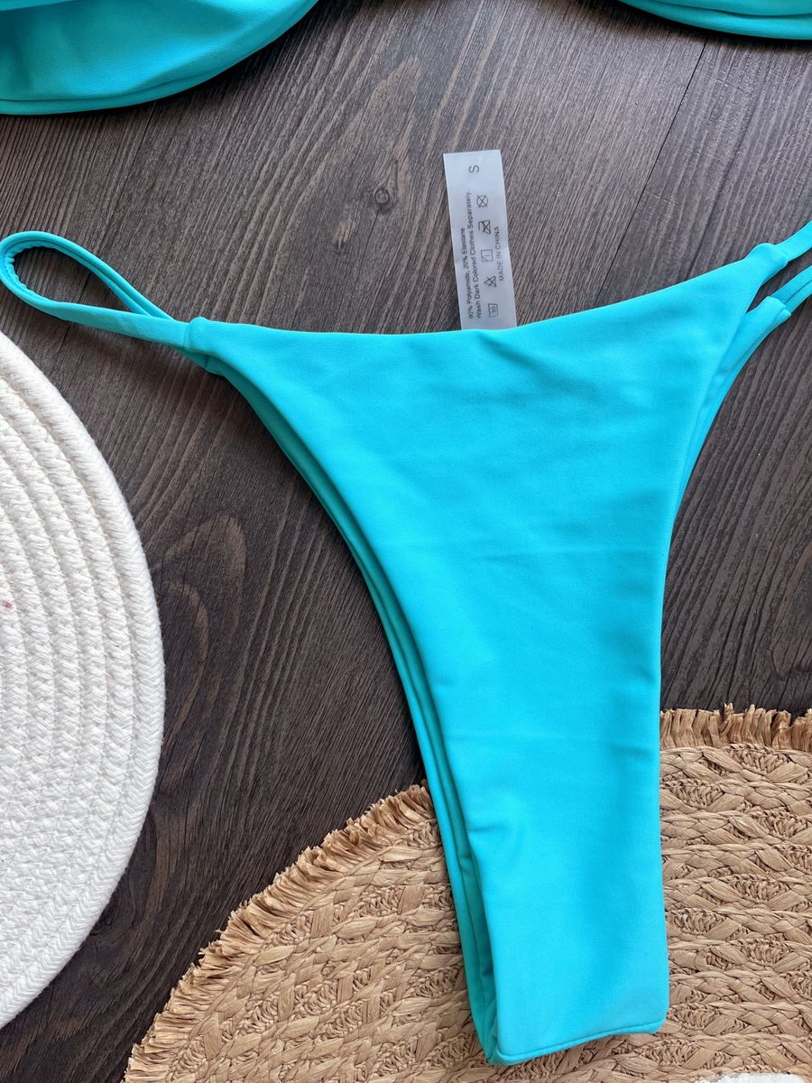 Para Praia 2025 Sexy Push Up Bikini Women Swimwear Metal Starfish Bandeau Thong Bikini Brazilian Swimsuit Female Bathing Suit